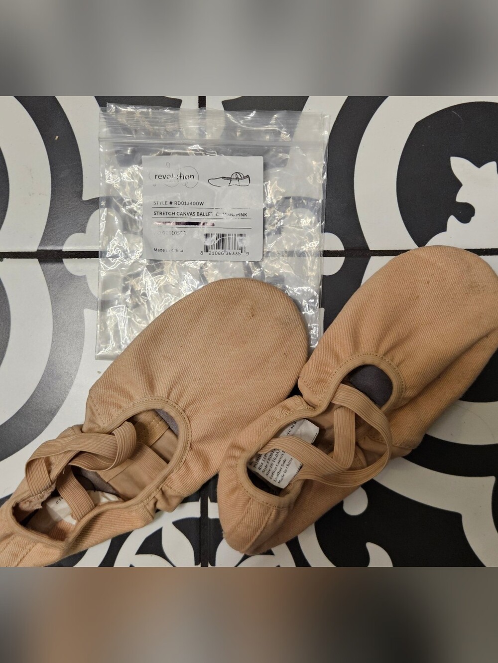 Revolution Stretch Canvas Ballet Slippers in Blush